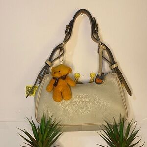 Dooney & Bourke Cream and Tan Shoulder mini bag